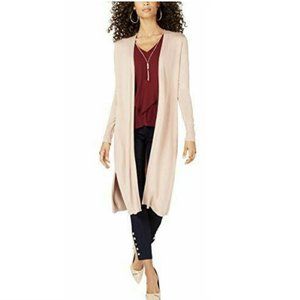 Thalia Sodi XL Beige LOpen Cardigan Defect BB17